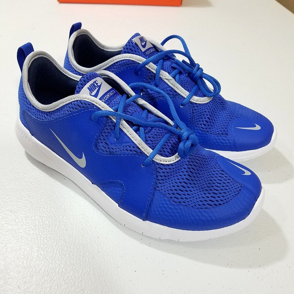 Nike Boys Flex Contact 3 Running Shoes Size 5Y - AR4151-400